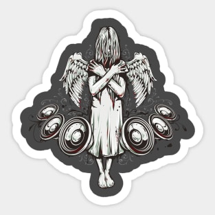 angel of death halloween shirt Sticker